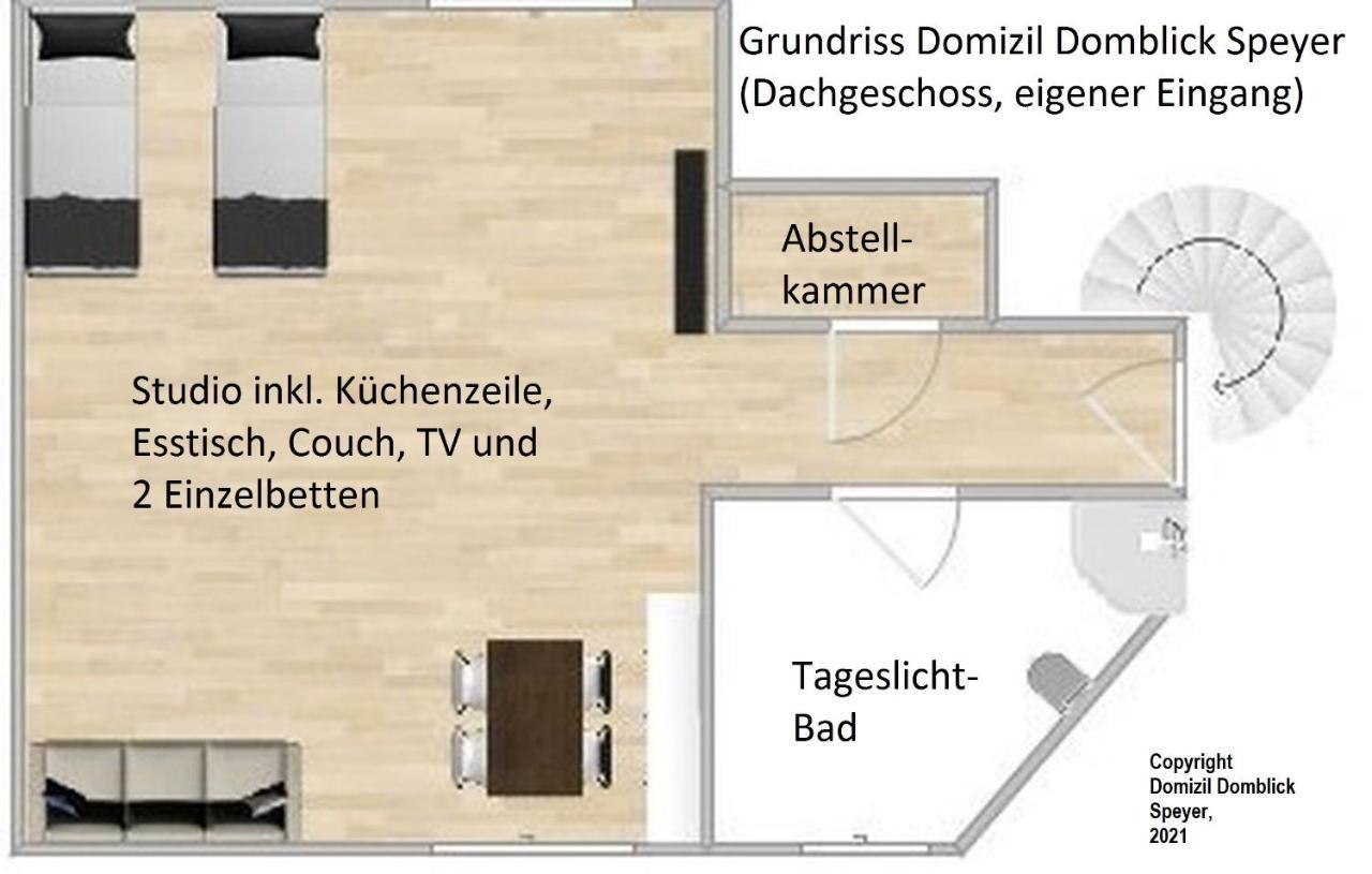 Domizil Domblick Speyer City, Garage, 50M2 Apartamento Exterior foto